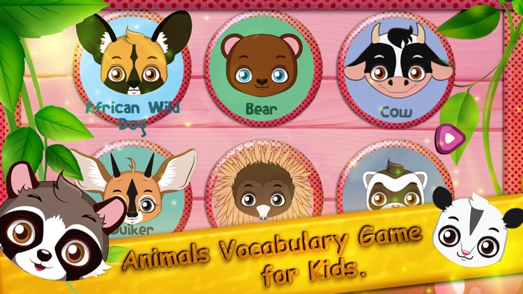 Fun Animal Vocab - Mini farm sound vocabulary