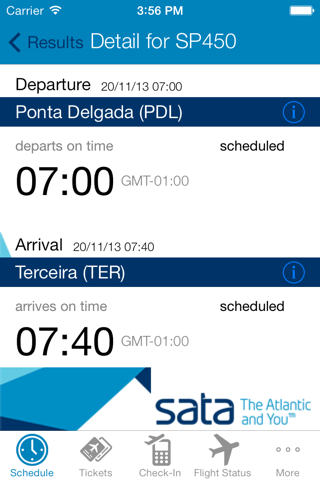 SATA Azores Airlines screenshot 2