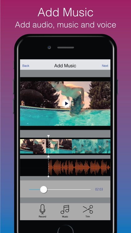 Add Music to Video Background