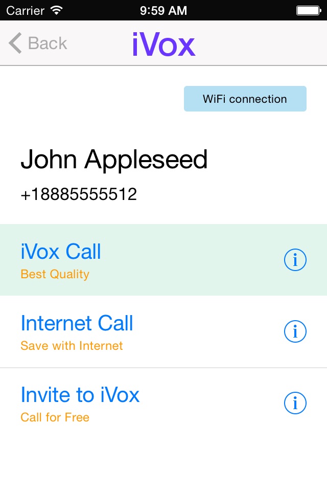 iVox Cheap International Calling App screenshot 3