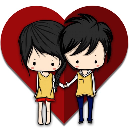 Animated Girlfriend & Boyfriend Love GIF Stickers