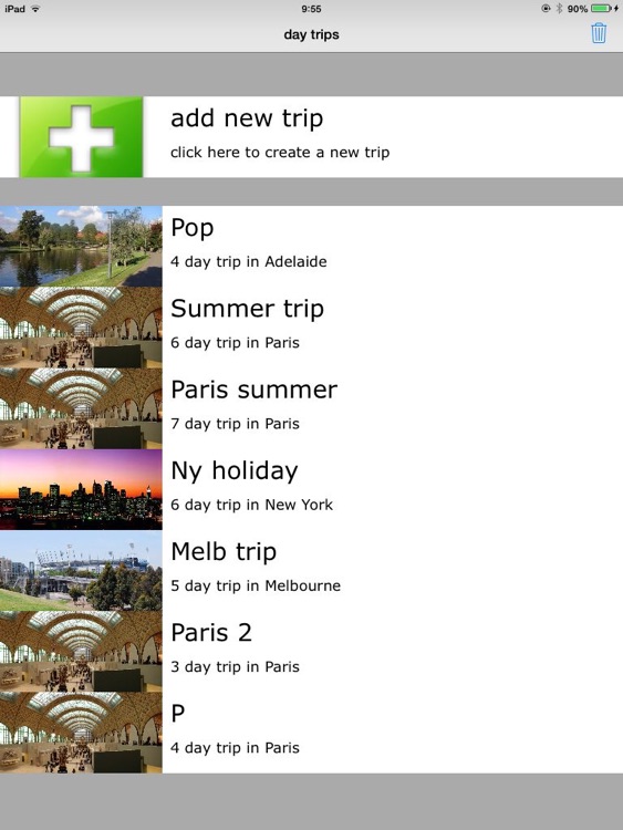 Day Trips Planner