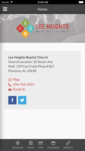 Lee Heights Baptist Church - Florence, AL(圖1)-速報App