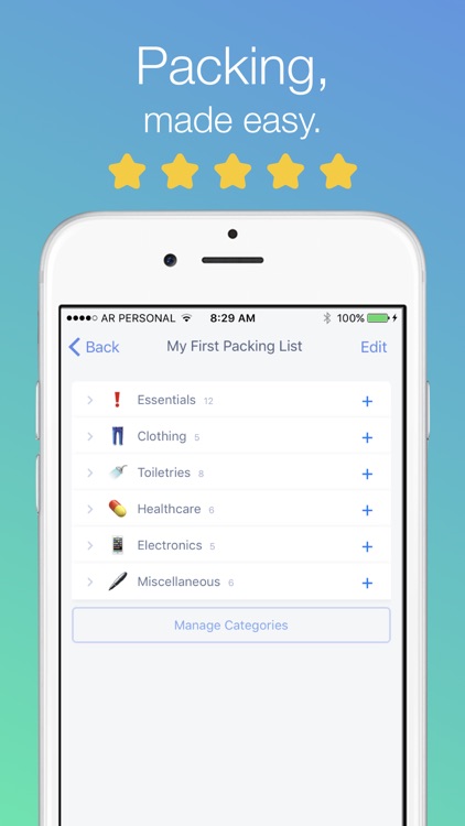 The Packing List App