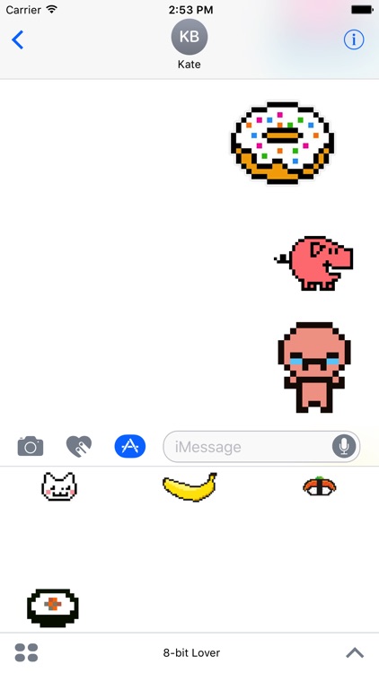 8 bit stickers lover screenshot-4