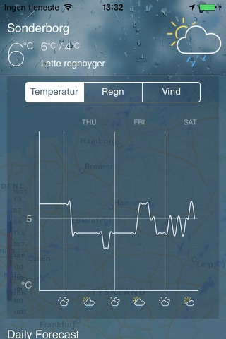 Nedbør Radar Danmark - Vejr screenshot 4