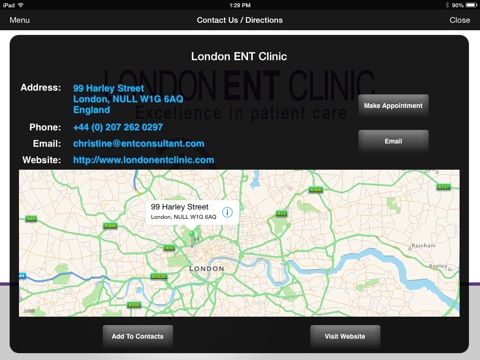 London ENT Clinic screenshot 3