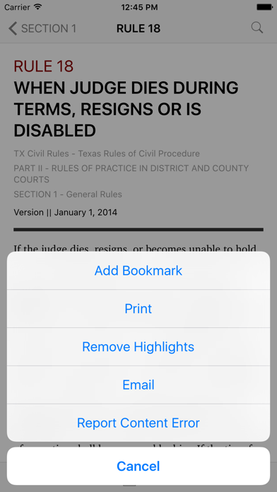 How to cancel & delete Texas Rules of Civil Procedure (LawStack's TX Law) from iphone & ipad 3