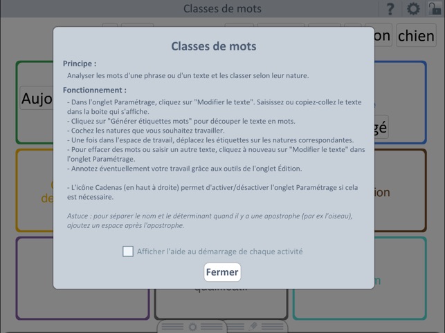 Outils pour l'école : Classes de mots(圖3)-速報App