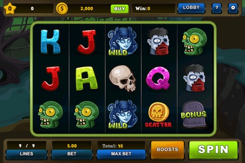 Zombies Vegas Slots - Spin 2 Rich Casino Machine screenshot 2