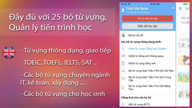 Hoc Tieng Anh - Tu Vung Tieng Anh(圖2)-速報App