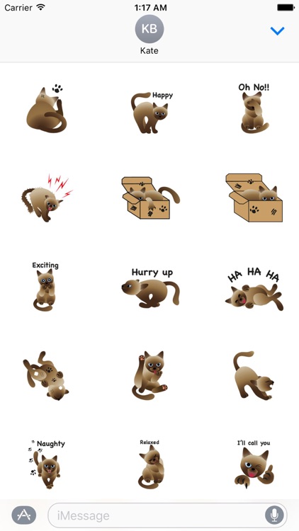 Adorable Siamese Cat Sticker