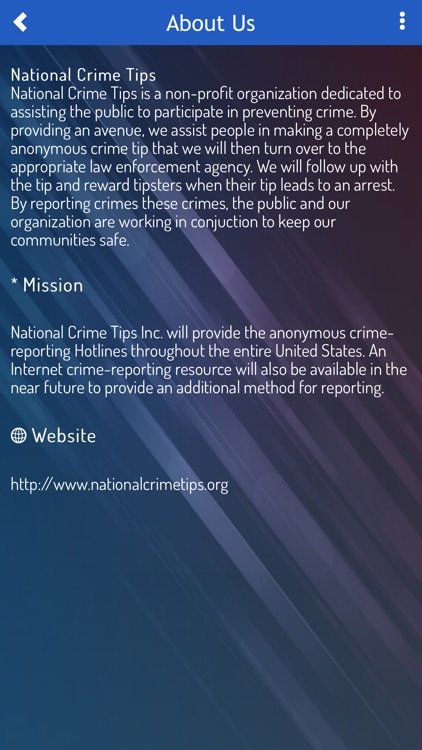 National Crime Tips