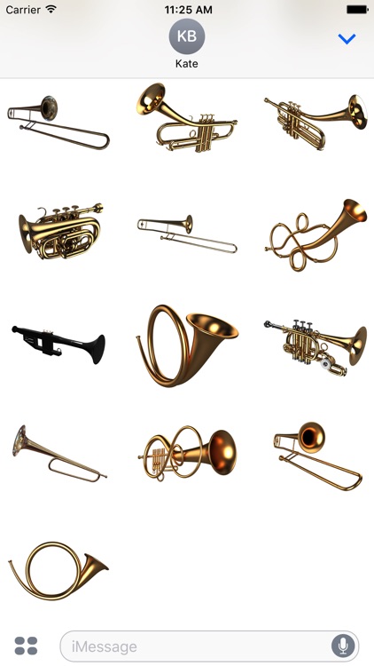 wind instrument sticker pack