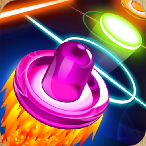 Glow Air Hockey Hd 2 - Two Player Stars Game Icon