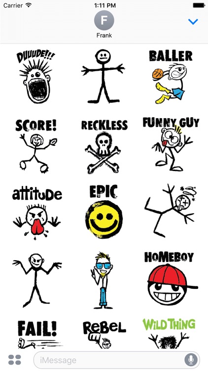 Stick World - Dude Stickers