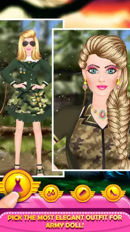 Game screenshot Army Doll Fashion Salon apk