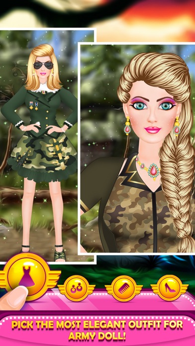 Army Doll Fashion Salon screenshot 2