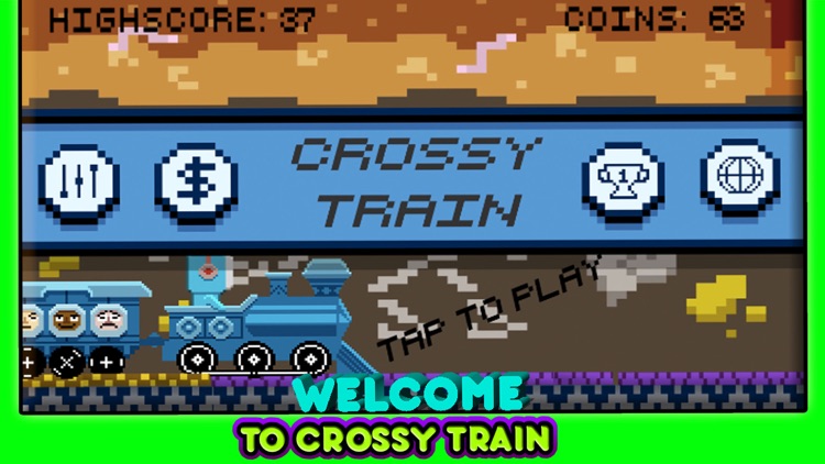 Crossie Train: Drive on railway tracks across road