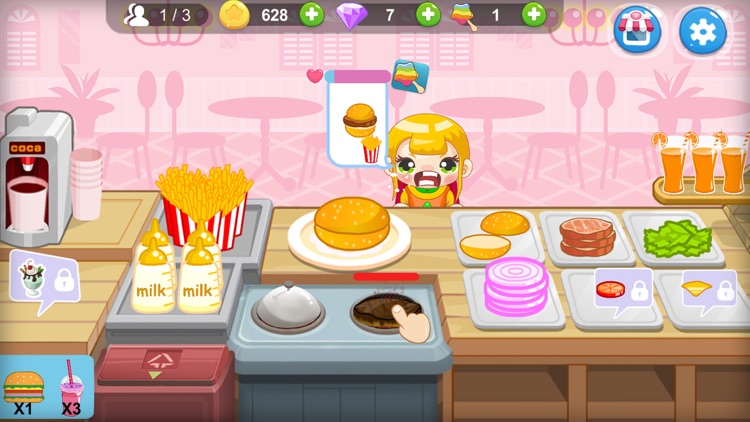 Cooking Food Maker burger(for Girls）