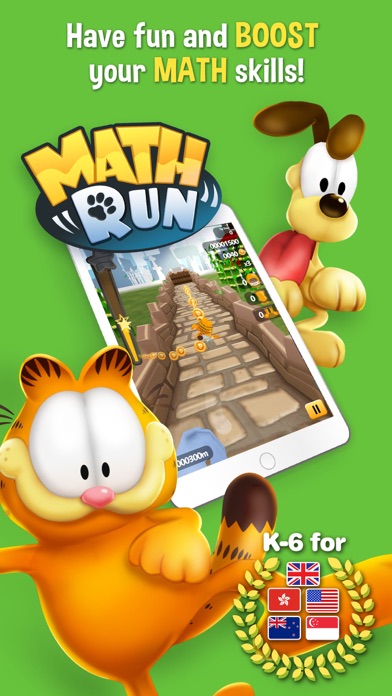 How to cancel & delete Garfield Math Run from iphone & ipad 1