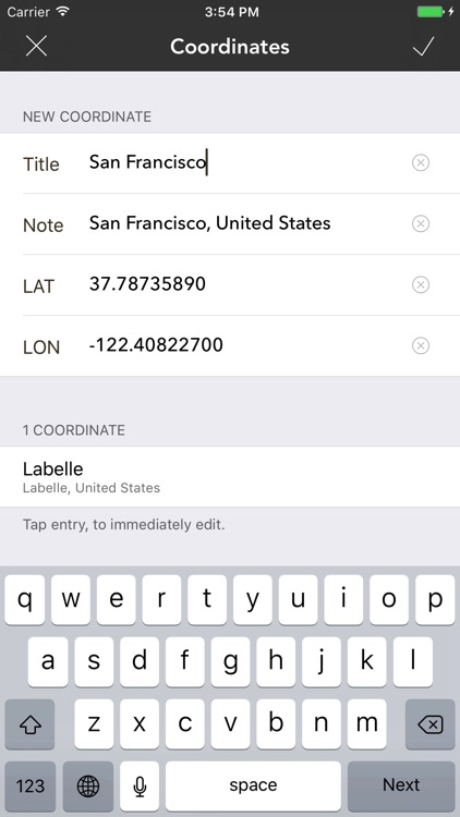 Coordinates Pro