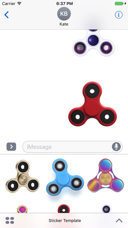 Fidget Spinner Collection Stickers For Imessage By Zaharia Dana Fidget Spinner Collection Stickers For Imessage Screenshot 2