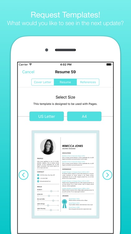Resume Templates for Pages (by Nobody) screenshot-4
