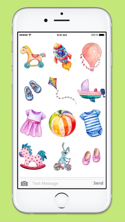 New Baby Watercolor Sticker Pack