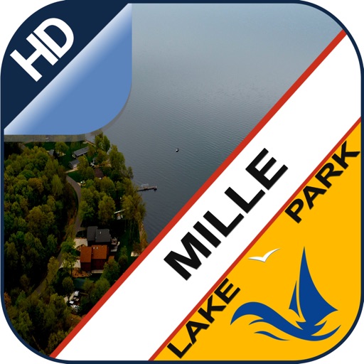 Mille Lacs offline GPS chart for lake & park trail icon