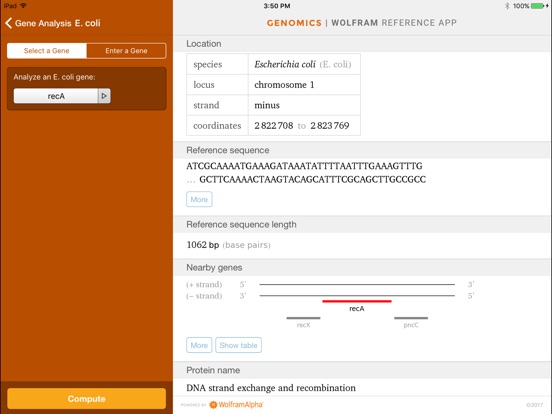 【图】Wolfram Genomics Reference App(截图3)