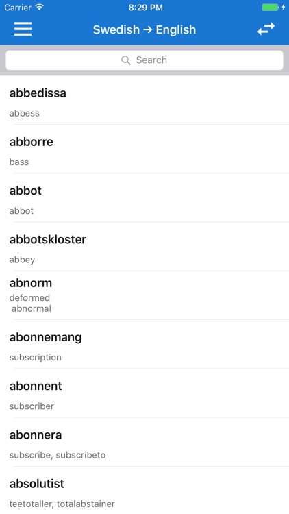 English Swedish Dictionary Offline