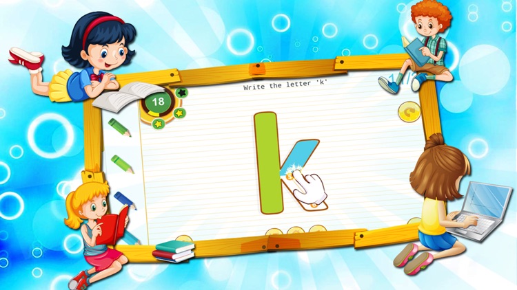 Baby learns the letter and number