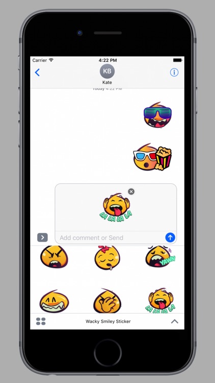 Wackey Smiley Sticker