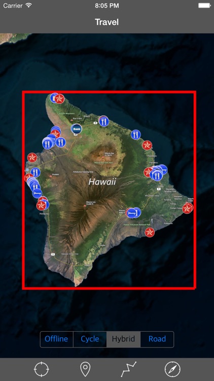 BIG ISLAND (HAWAII) – Travel Map Offline Navigator