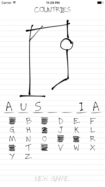 Hangman: Countries