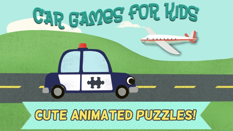 Car Games for Kids- Fun Cartoon Jigsaw Puzzles HD screenshot-0
