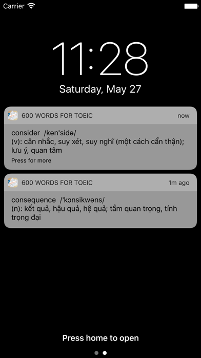 How to cancel & delete 600 Words for Toeic Test from iphone & ipad 1