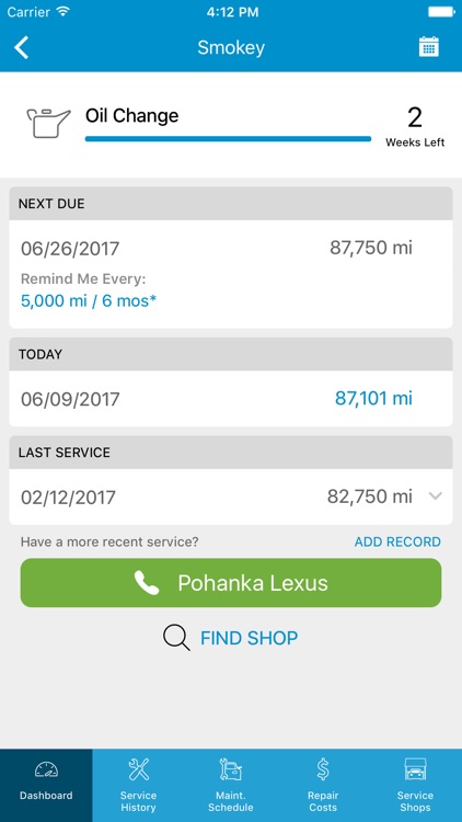 myCARFAX - Car Maintenance and Service History