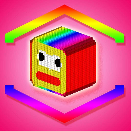 Jumping cube - Pixel building blocks adventure iOS App