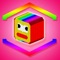 Jumping cube - Pixel building blocks adventure