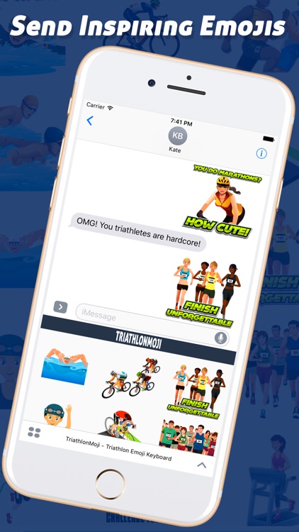 TriathlonMoji - Triathlon Emoji Keyboard by James Gurkin