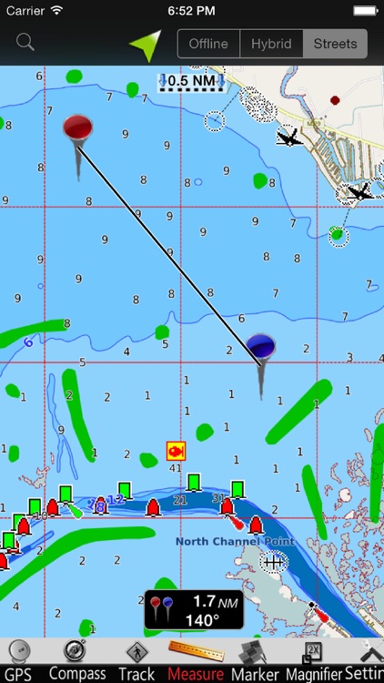 Lake St. Clair GPS Nautical charts