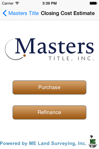 Masters Title screenshot 2