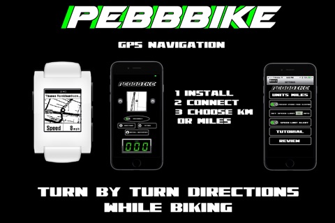 PebbBike-GPS Navigation and Speedometer for Pebble screenshot 2
