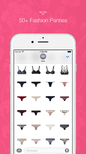 Sexy Lingerie - 120+ Glamour Stickers for iMessage(圖4)-速報App