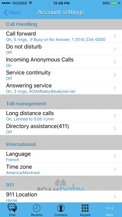 ROAMbaby by babyTEL - Mobile VoIP Phone