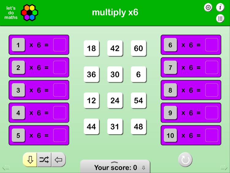 Multiplication facts x2 to x10 screenshot-4