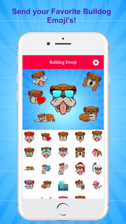 Bulldog Face Emoji and Stickers