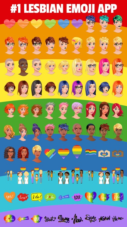 LESBOMOJI - Lesbian Bisexual Emoji App